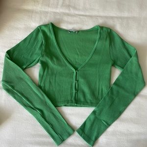 Zara Ribbed Long Sleeve Top